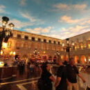 The “evening” at the Venetian Piazza